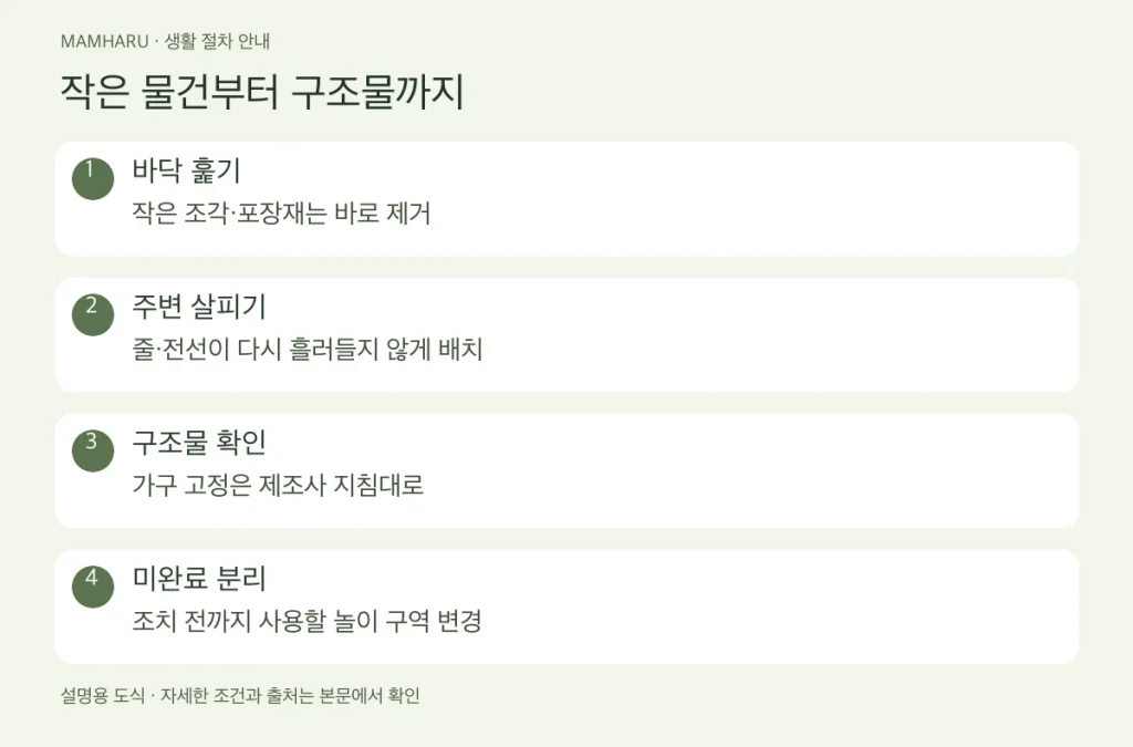 작은 물건부터 구조물까지